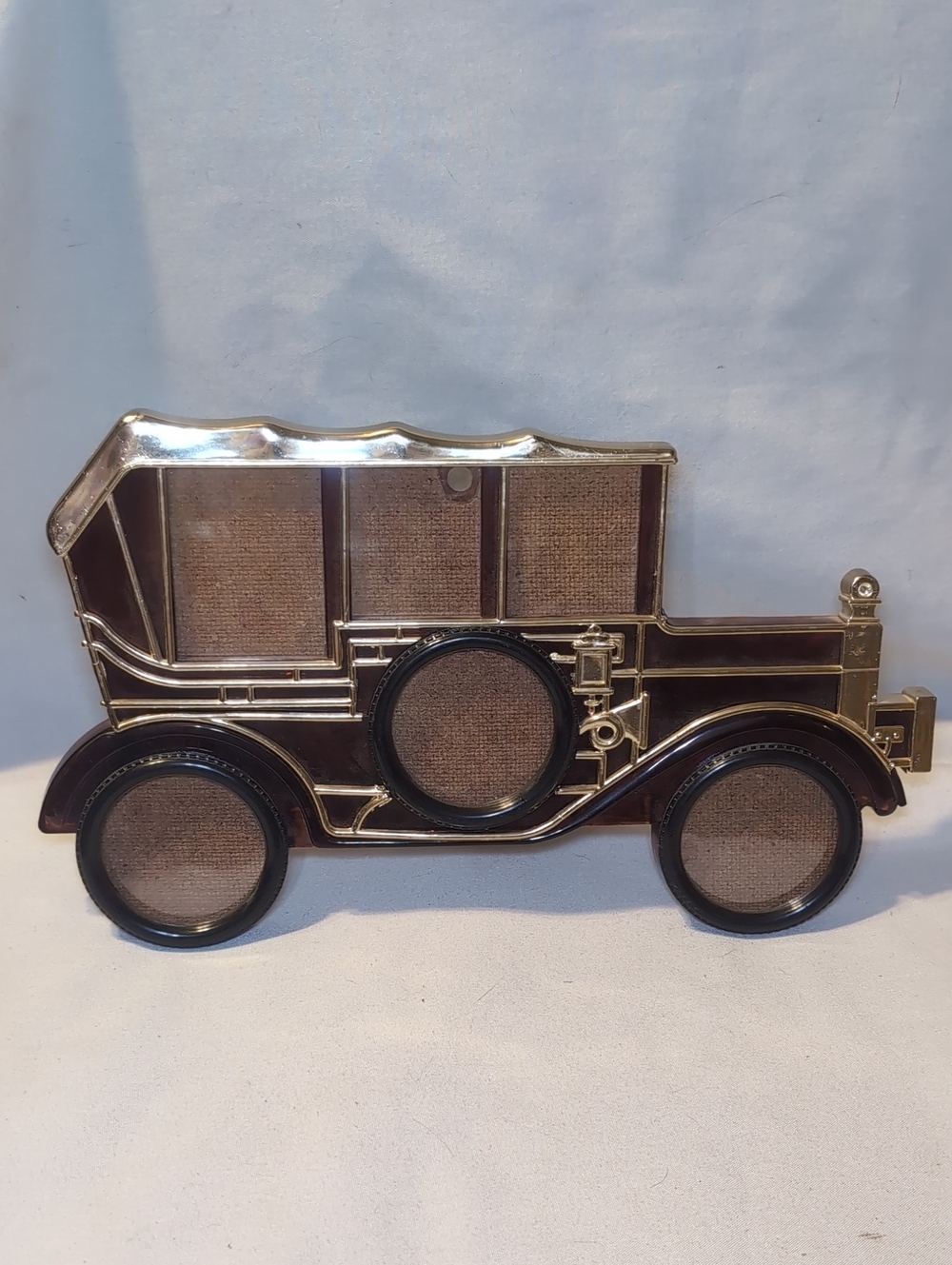 Vintage Bakelite Picture Frame Antique Car Shaped 12.5"x7.5" Home Decor